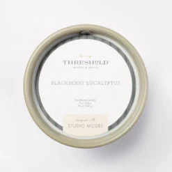 20oz Ceramic Blackberry Eucalyptus Candle Green - Threshold™ Designed With Studio McGee -Home Decor GUEST 870ce181 98d9 4be6 a455 6aadadca64e1