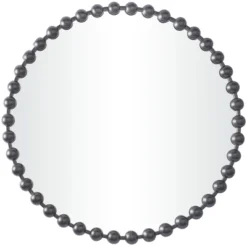 Metal Round Wall Mirror With Beaded Detailing - CosmoLiving By Cosmopolitan -Home Decor GUEST 87c89956 d135 4183 8d4f 40ba8db7657d