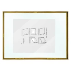 15.6" X 11.5" Float Thin Metal Gallery Frame Brass - Project 62™ -Home Decor GUEST 897a3496 1795 45d0 8634 87c5d442db68