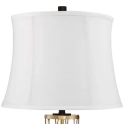 360 Lighting Nathan Modern Table Lamps 25 1/2" High Set Of 2 Gold Metal With USB Charging Ports White Drum Shade For Bedroom Living Room Home Desk 9 360 Lighting Nathan Modern Table Lamps 25 1/2" High Set Of 2 Gold Metal With USB Charging Ports White Drum Shade For Bedroom Living Room Home Desk -Home Decor GUEST 8b404e04 768f 4728 9dbd 93a8b350d4a9