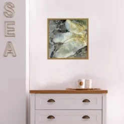 16" X 16" Abstracted Lily I By Jennifer Goldberger Framed Canvas Wall Art - Amanti Art -Home Decor GUEST 911ceff2 1fe4 4584 b69f 9d7a3091ba52