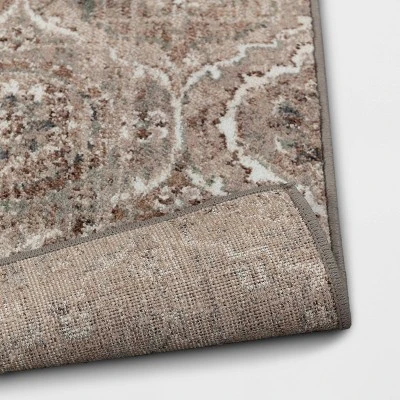 Bailey Companion Tile Print Accent Rug Tan - Threshold™ 3 Bailey Companion Tile Print Accent Rug Tan - Threshold™ - Image 3