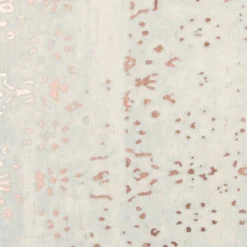 Abstract Striped And Geometric Throw Pillow White/Copper - Rizzy Home