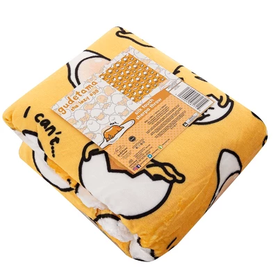 The Northwest Company Sanrio Gudetama Shell Shorts Silk-Touch Throw Blanket | 50 X 60 Inches 2 The Northwest Company Sanrio Gudetama Shell Shorts Silk-Touch Throw Blanket | 50 X 60 Inches - Image 2