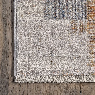 NuLOOM Mindy Faded Contemporary Tiles Fringe Area Rug 4 NuLOOM Mindy Faded Contemporary Tiles Fringe Area Rug - Image 4