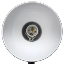 14.25" Traditional Fundamental Metal Desk Task Lamp And Bowl Shaped Shade With Flexi Gooseneck Slate Gray - Creekwood Home -Home Decor GUEST 9778b01a 49d9 4035 8c06 0696dd8f2a3c