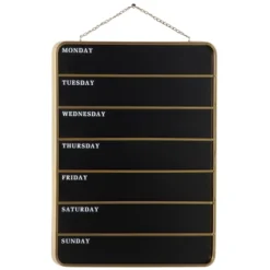 Wooden Sign Calendar Wall Decor Black - Olivia & May -Home Decor GUEST 97d9b1b8 b43f 49ec 8bf0 55cee3babd42