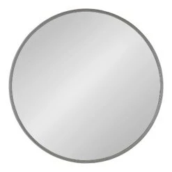 30" Caskill Round Wall Mirror Gray - Kate & Laurel All Things Decor
