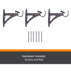 Kenney Pearson 5/8" Standard Decorative Window Curtain Rod -Home Decor GUEST 9ef6e904 67ec 4c32 b0df 30208a3c8d10