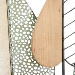 Metal Leaf Varying Texture Wall Decor With Wood Frame Brown - Olivia & May -Home Decor GUEST a167c681 342d 41bd a6dd 7c273b046d84