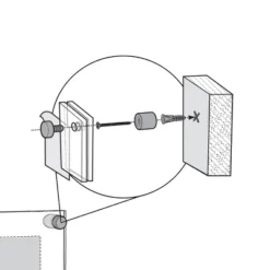 Azar Displays Floating Acrylic Wall Frame With Silver Stand Off Caps: 8.5" X 14" Graphic Size, Overall Frame Size: 12.5" X 18" -Home Decor GUEST a218d281 86f9 4577 9b3f 2281d94f1055