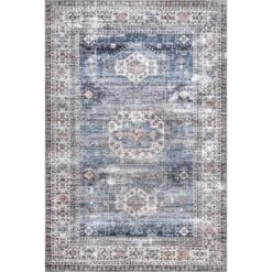 NuLOOM Drina Distressed Machine Washable Area Rug -Home Decor GUEST a43c09c0 d46b 4530 8566 df2c0e6bacb8