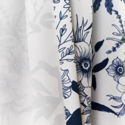 2pk 52"x84" Light Filtering Botanical Garden Curtain Panels Navy - Lush Décor -Home Decor GUEST a5a42fe0 e99b 4bf8 bffe 5c30217a6d3a