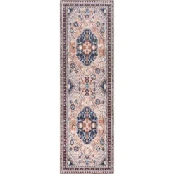 NuLOOM Nevaeh Machine Washable Bohemian Medallion Area Rug -Home Decor GUEST a5f6780d c060 49b8 8115 ecd69ff21f2d