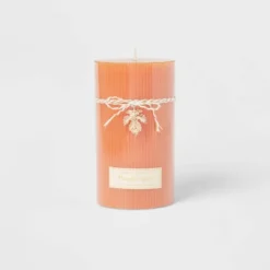 Ribbed Pillar Pumpkin Spice Candle - Threshold™ -Home Decor GUEST a8a389a8 2349 43df a3c7 57f94581f426