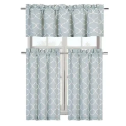 Kate Aurora Shabby Lattice Cotton Blend Kitchen Curtain Tier & Valance Set -Home Decor GUEST aa2d178f 6495 4f27 b879 e760a8d0f535