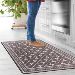World Rug Gallery Border Anti-Fatigue Standing Mat -Home Decor GUEST aaf8f17f 4812 4a63 a3d9 196470e76130