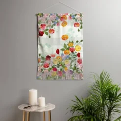 22"x31.5" Iveta Abolina Emmaline Wall Hanging Portrait Green - Deny Designs