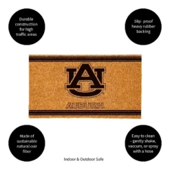 Evergreen Auburn University Logo Turf Mat, Brown- 28 X 16 Inches Indoor Outdoor Doormat -Home Decor GUEST ac427835 b2ba 423b 8006 c8954c2110f3