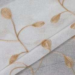 Trinity Tier Floral Kitchen Curtains Embroidered Set For Half Window, 2 Panels -Home Decor GUEST ad38e3b1 e5d0 4a8d 8d6e c822c6b31f9a