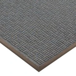 3'x5' Solid Doormat Blue/Black - HomeTrax -Home Decor GUEST b0c4a6e5 7f19 4f08 b414 deaf6f3051ff