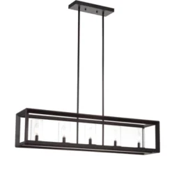 LED 5-Light Metal/Glass Anna Linear Pendant - JONATHAN Y 21 LED 5-Light Metal/Glass Anna Linear Pendant - JONATHAN Y -Home Decor GUEST b29a4bc6 4167 4c99 9462 2e40c940f155