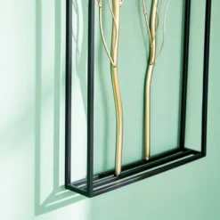 Metal Tree Branch Wall Decor With Black Frame Set Of 2 Gold - Olivia & May -Home Decor GUEST b41e274e 127d 44ff 9022 d829f6f519cf