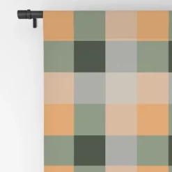 Miho Retro Color Illusion 84" X 50" Single Panel Blackout Window Curtain - Deny Designs -Home Decor GUEST b542cd80 1b61 4740 a822 f2fbba7b49c1