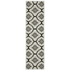Trinity Floral Trellis Patio Area Rug Beige/Black - Captiv8e Designs -Home Decor GUEST b57cb494 e73a 4a68 a44e 6b5e0221432d