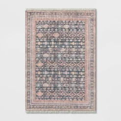 Alexandra Floral Printed Border Persian Rug Blush - Opalhouse™ -Home Decor GUEST b64cccec 5c26 44cb bb19 1be2036f9757