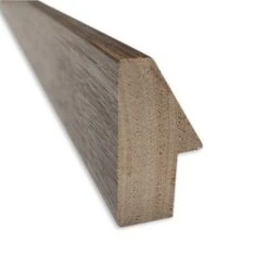 29" X 23" Non-Beveled Hardwood Wedge Mocha Wood Wall Mirror - Amanti Art