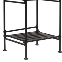 Organize It All 3 Tier Resin Ebonize Collection Square Shelf -Home Decor GUEST bdf8af68 f22c 4bee a78f be1ced2d42b1