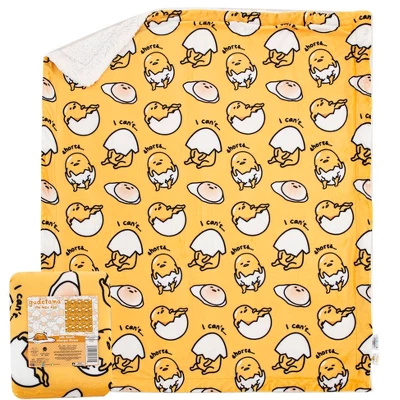 The Northwest Company Sanrio Gudetama Shell Shorts Silk-Touch Throw Blanket | 50 X 60 Inches 4 The Northwest Company Sanrio Gudetama Shell Shorts Silk-Touch Throw Blanket | 50 X 60 Inches - Image 4