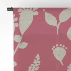 Viviana Gonzalez Floral Magenta Vibes Single Panel Sheer Window Curtain - Deny Designs -Home Decor GUEST c2a9eaa6 5281 4373 9ca4 2e80202fa3ac