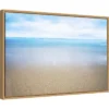 23" X 16" Hawaiian Shoreline And Ocean By Design Pics Danita Delimont Framed Canvas Wall Art - Amanti Art