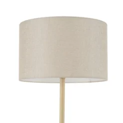 62" Cove Light Faux Wood Floor Lamp With Jute Shade - Globe Electric -Home Decor GUEST c3a2843c 9781 4f3e b370 8cfe4da83f7f