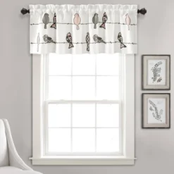 18"x52" Rowley Birds Light Filtering Valance - Lush Décor -Home Decor GUEST c453fada 2c62 4ca7 9c52 c82e52bf2806
