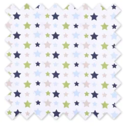 Bacati - Stars Green Blue Beige Window Valance -Home Decor GUEST c552a0af 892c 49c9 abc8 f03d1624a3cb