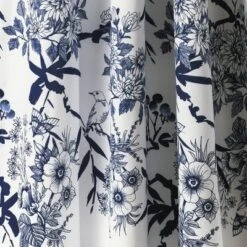2pk 52"x84" Light Filtering Botanical Garden Curtain Panels Navy - Lush Décor -Home Decor GUEST c6bf9ee4 701e 4b89 aea2 17a4e4668683