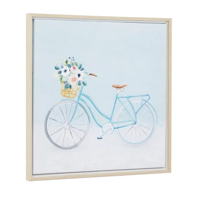 Canvas Bike Framed Wall Art With Tan Frame Multi Colored - Olivia & May 5 Canvas Bike Framed Wall Art With Tan Frame Multi Colored - Olivia & May - Image 5