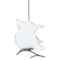 Northlight 7.75" Blue And Yellow Metal Owl Outdoor Wall Hanging -Home Decor GUEST c9551bb8 8d5a 4350 a7aa e39769fd500f