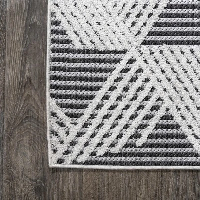 Jazz High-Low Pile Art Deco Geometric Indoor/Outdoor Area Rug - JONATHAN Y 8 Jazz High-Low Pile Art Deco Geometric Indoor/Outdoor Area Rug - JONATHAN Y - Image 8