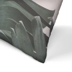 Blush Pink Tropical Leaves By Tanya Shumkina Throw Pillow - Americanflat