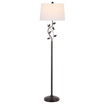 Rudy Iron Floor Lamp (Includes LED Light Bulb) Black - Safavieh 1 Rudy Iron Floor Lamp (Includes LED Light Bulb) Black - Safavieh