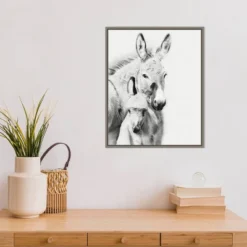16" X 20" Donkey Portrait V By PH Burchett Framed Canvas Wall Art - Amanti Art 7 16" X 20" Donkey Portrait V By PH Burchett Framed Canvas Wall Art - Amanti Art -Home Decor GUEST cf685cc5 0008 4ab4 a139 679ae5a922f7