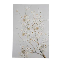 Canvas Floral Branch Wall Decor White - Olivia & May 10 Canvas Floral Branch Wall Decor White - Olivia & May -Home Decor GUEST d06705ff a264 4f9b 8878 d292f3b770f0
