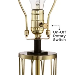 360 Lighting Nathan Modern Table Lamps 25 1/2" High Set Of 2 Gold Metal With USB Charging Ports White Drum Shade For Bedroom Living Room Home Desk 8 360 Lighting Nathan Modern Table Lamps 25 1/2" High Set Of 2 Gold Metal With USB Charging Ports White Drum Shade For Bedroom Living Room Home Desk -Home Decor GUEST d0ab47d9 9423 4dea a417 4eb7961b154a