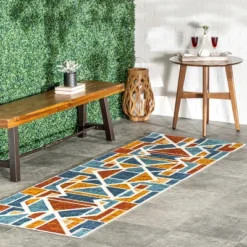 NuLOOM Alexia Contemporary Geometric Indoor/Outdoor Patio Area Rug