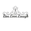 Metal Cutout-Live Laugh Love Decorative Wall Sign-3D Word Art Home Accent Decor-Modern Rustic Or Vintage Farmhouse Style By Hastings Home