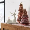 14.75" Battery Operated Lit Glass Christmas Tree Sculpture - Wondershop™